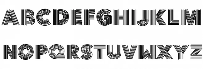 Vibe Schriftart Kleinbuchstaben