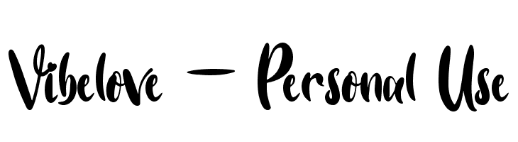 Vibelove - Personal Use  font caratteri gratis