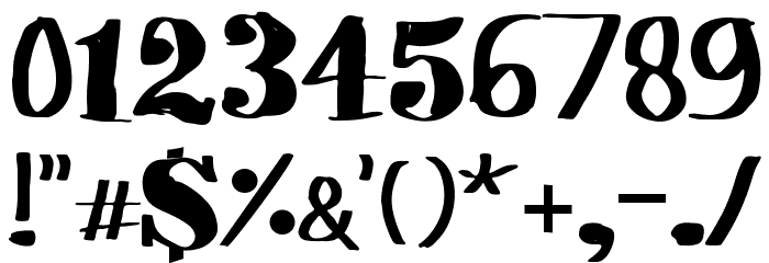 Vibers Regular Font OTHER CHARS