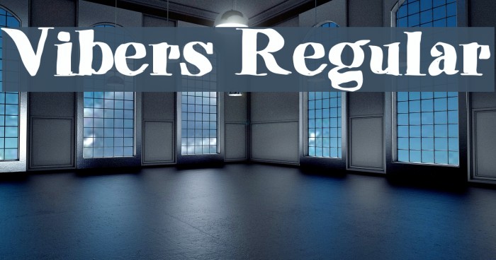 Vibers Regular Font examples