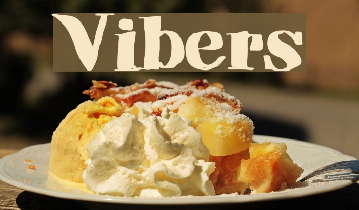 Vibers Font examples