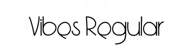 Vibes Regular  font caratteri gratis