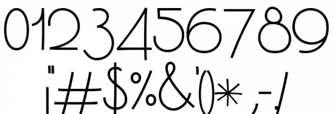 Vibes Regular Font OTHER CHARS