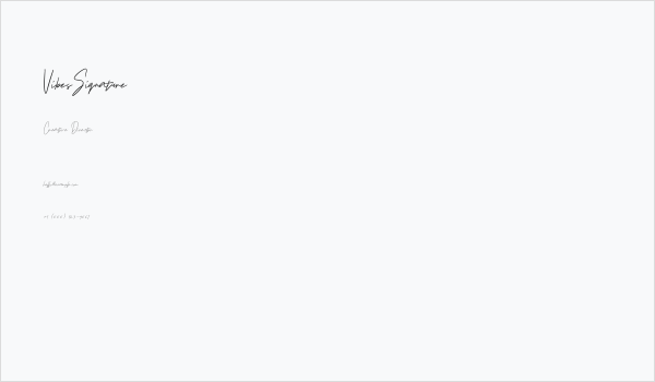 VibesSignature Business Card