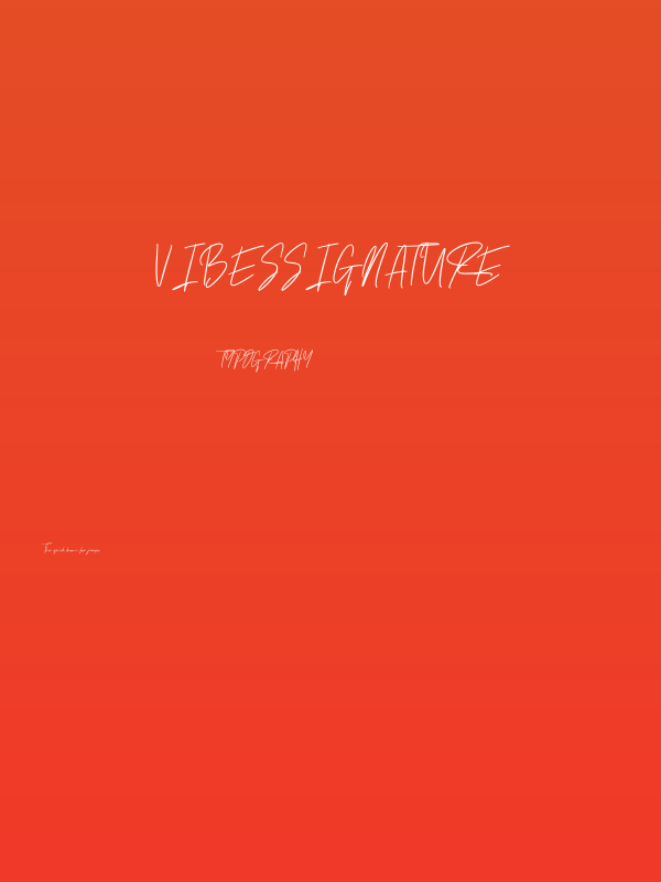 VibesSignature Poster