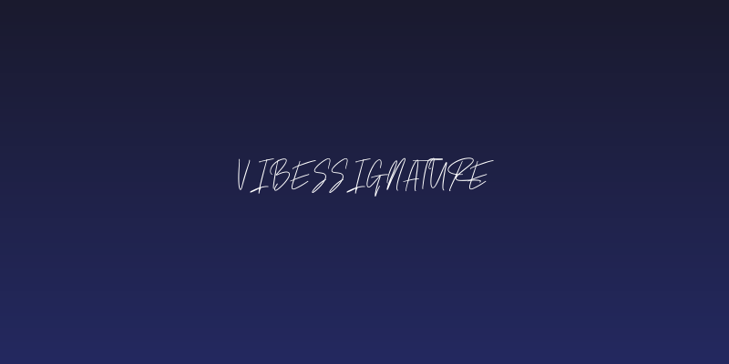 VibesSignature Social Header