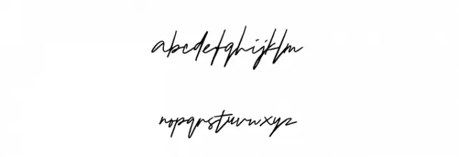 VibesSignature Шрифта строчной