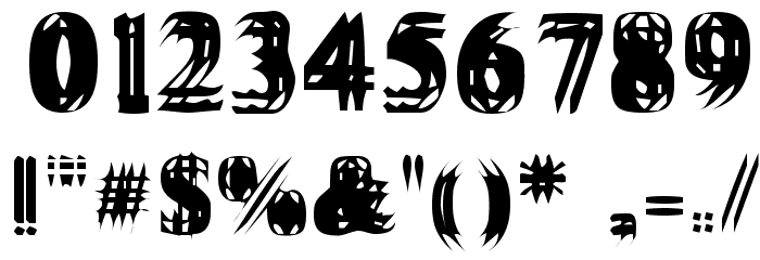 Vibrato Font OTHER CHARS