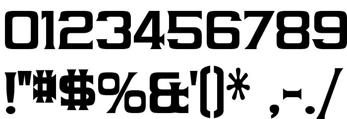 Vibrocentric-Bold Font OTHER CHARS