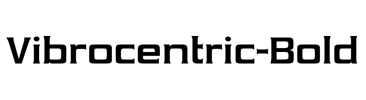 Vibrocentric-Bold  免费字体下载