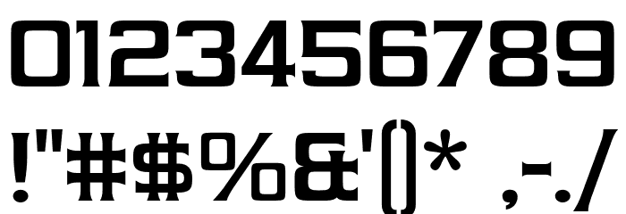 Vibrocentric-Bold Font OTHER CHARS