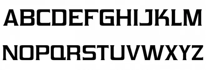 Vibrocentric-Bold フォント 大文字
