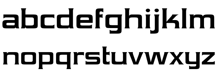 Vibrocentric-Bold Font LOWERCASE