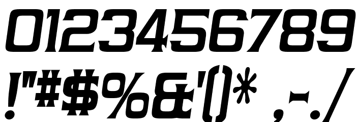 Vibrocentric-BoldItalic Font OTHER CHARS