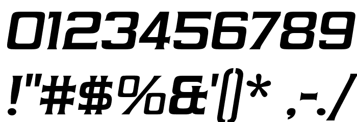 Vibrocentric-BoldItalic Font OTHER CHARS