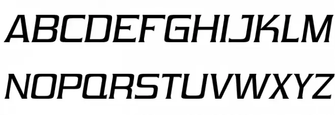 Vibrocentric-Italic Fonte MAIÚSCULAS
