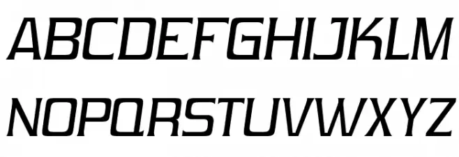 Vibrocentric-Italic Шрифта ВЕРХНИЙ