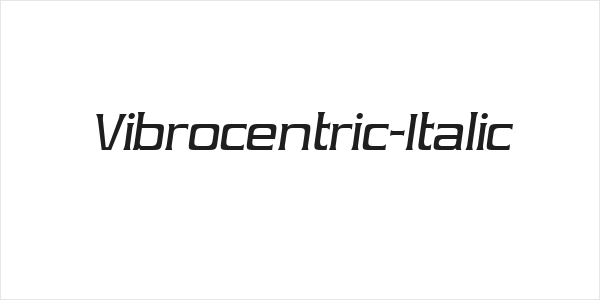 Vibrocentric-Italic Logo