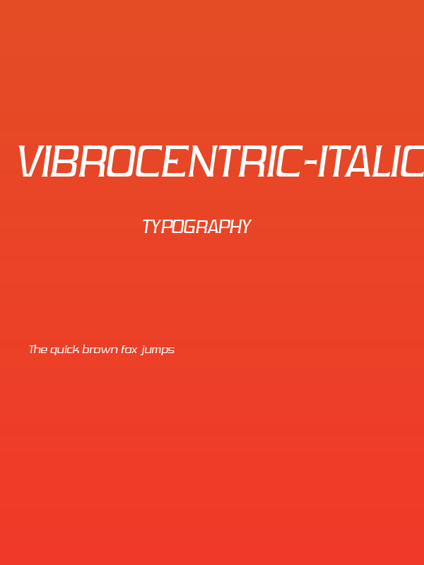 Vibrocentric-Italic Poster