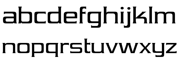 Vibrocentric-Regular Font LOWERCASE