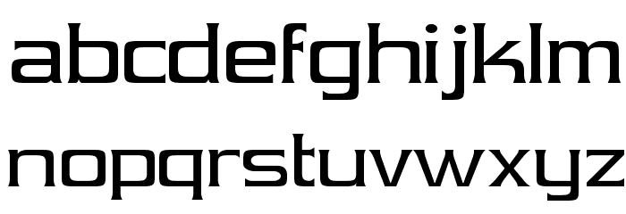 Vibrocentric-Regular Font LOWERCASE