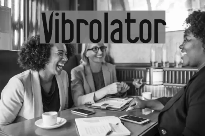 Vibrolator Font examples