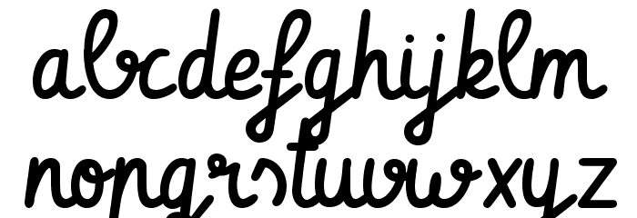 Vibur Font LOWERCASE