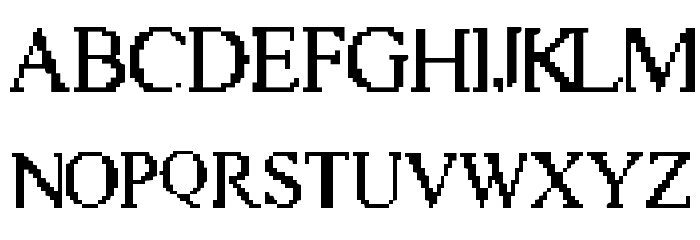 Vic Twenty Font LOWERCASE