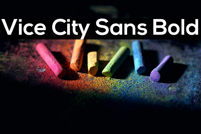 Vice City Sans Bold Example 2