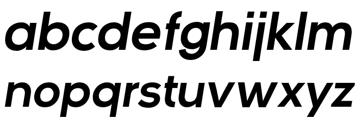Vice City Sans Italic Bold Font LOWERCASE