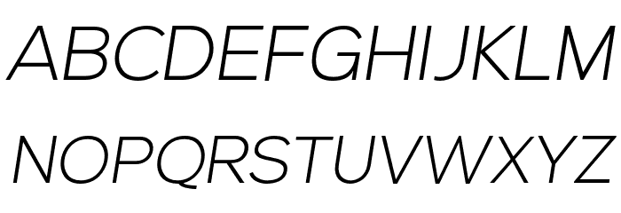 Vice City Sans Italic Light Font UPPERCASE