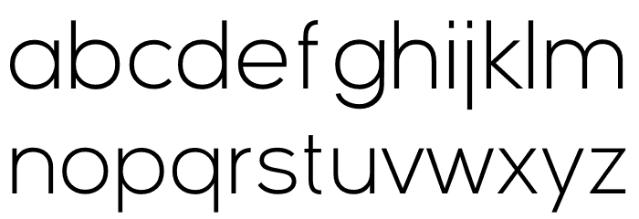 Vice City Sans Light Font LOWERCASE