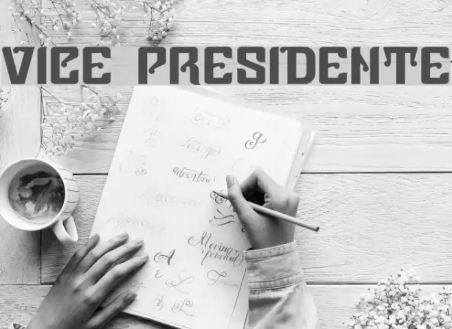 Vice Presidente خط examples