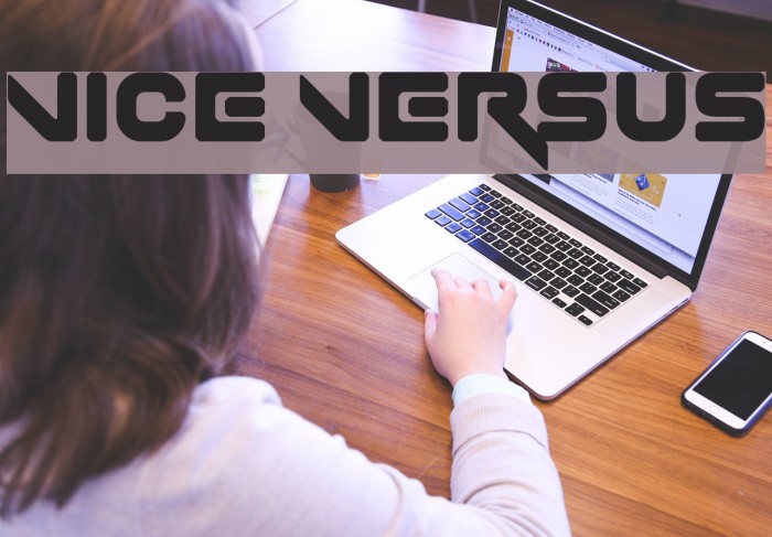 Vice Versus Font examples