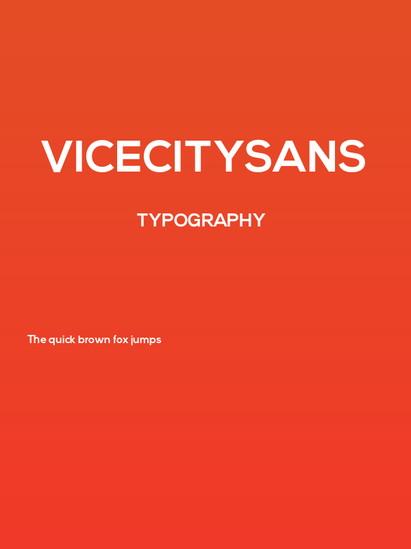 ViceCitySans Poster