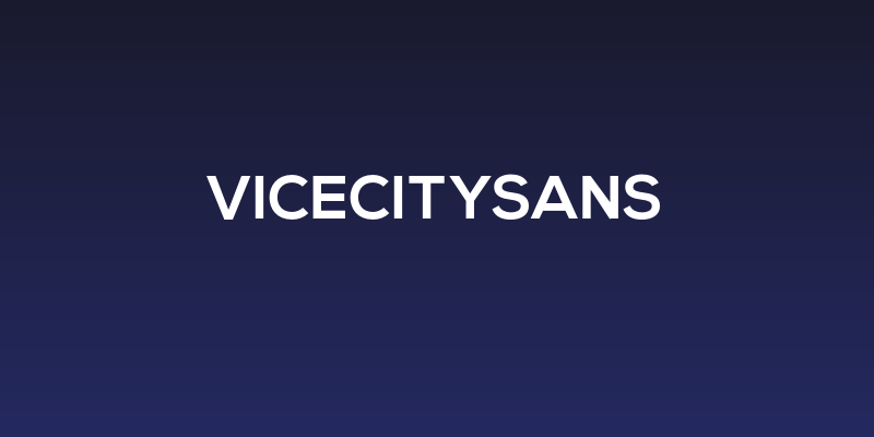 ViceCitySans Social Header