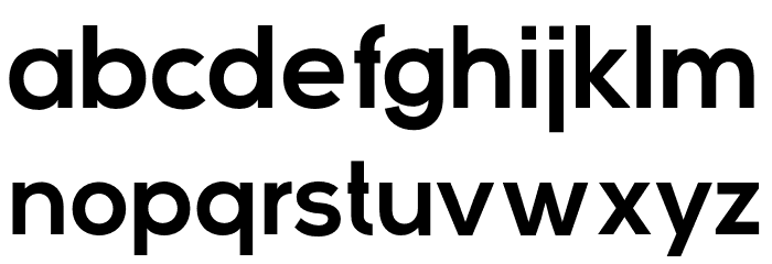 ViceCitySans Font LOWERCASE
