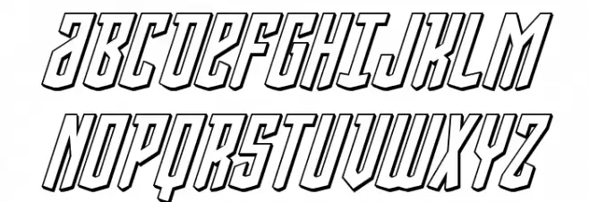 Viceroy of Deacons 3D Italic Шрифта ВЕРХНИЙ