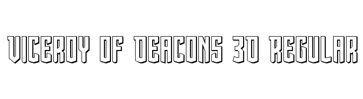 Viceroy of Deacons 3D Regular  لخطوط تنزيل