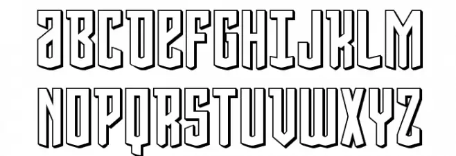 Viceroy of Deacons 3D Regular Font Litere mari