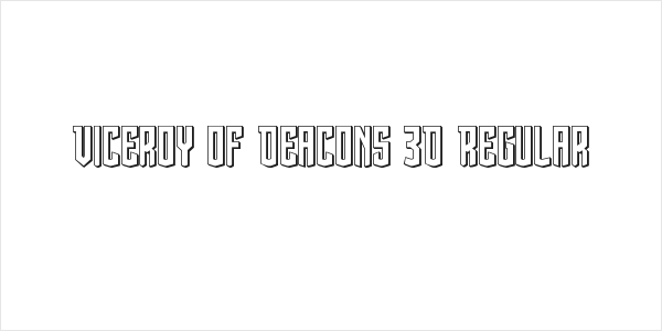 Viceroy of Deacons 3D Regular Logo
