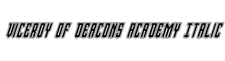 Viceroy of Deacons Academy Italic Font