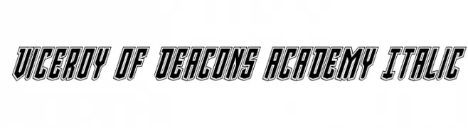 Viceroy of Deacons Academy Italic  Скачать бесплатные шрифты