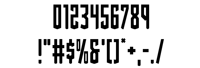 Viceroy of Deacons Condensed Font OTHER CHARS