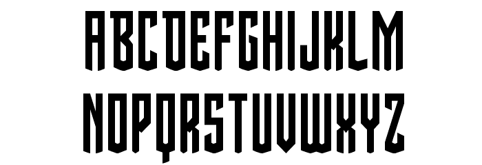 Viceroy of Deacons Condensed Font LOWERCASE