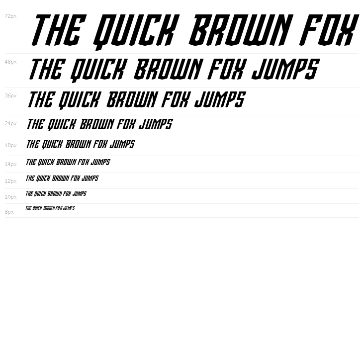 Viceroy of Deacons Expanded Italic Waterfall