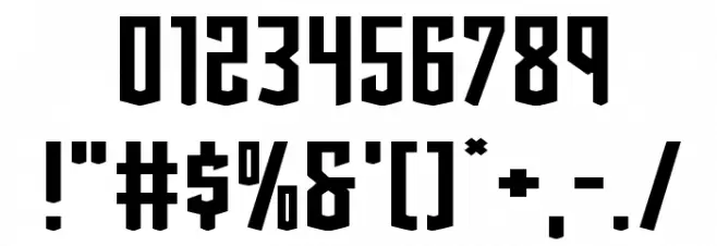 Viceroy of Deacons Expanded Font OTHER CHARS