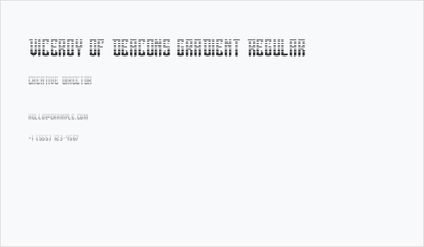 Viceroy of Deacons Gradient Regular Business Card