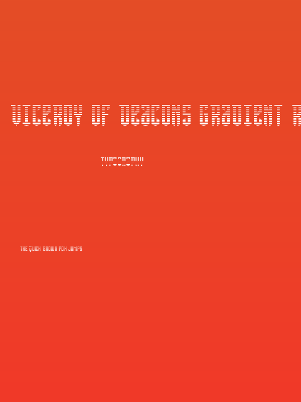 Viceroy of Deacons Gradient Regular Poster