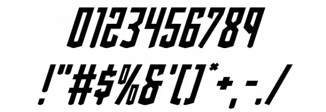 Viceroy of Deacons Italic Font OTHER CHARS